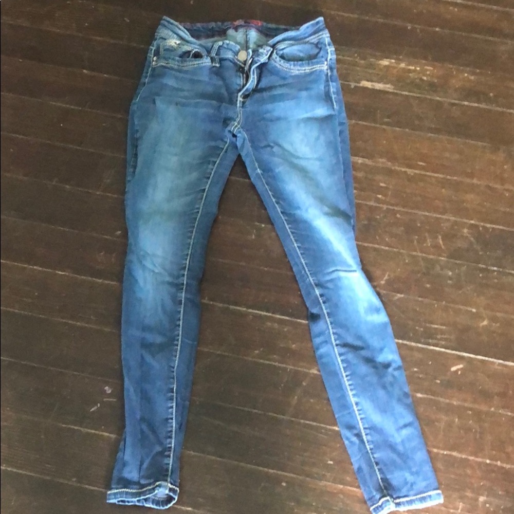 Straight leg jeans
